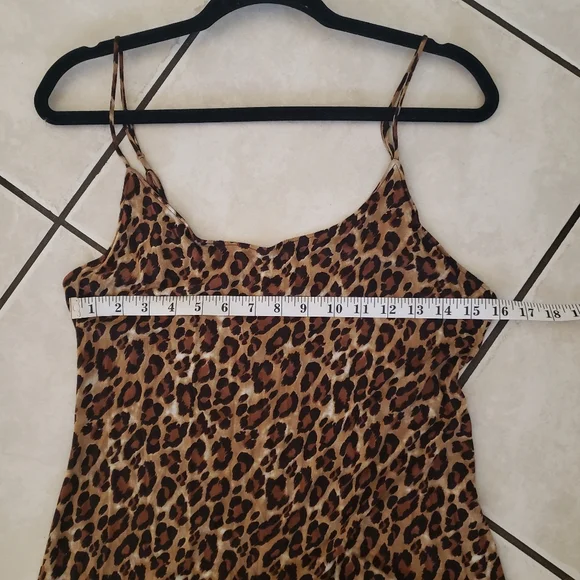 Natori Leopard Print Maxi Dress Medium - Picture 6 of 7